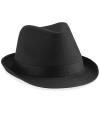 B630 Beechfield Fedora Hat Black colour image